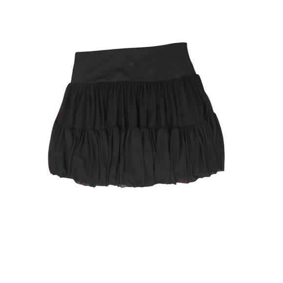 Women S Blogilates Black Mini Skirt Skort Tulle Mesh Ballerina High Waisted - Picture 4 of 6